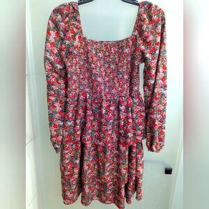 Floral Long Sleeve Dress